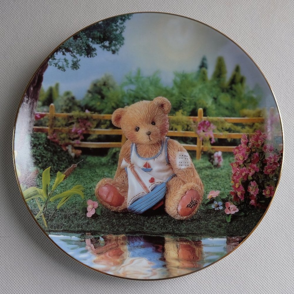 Cherished Teddies Hamilton Plate Collection "Smooth Sailing"